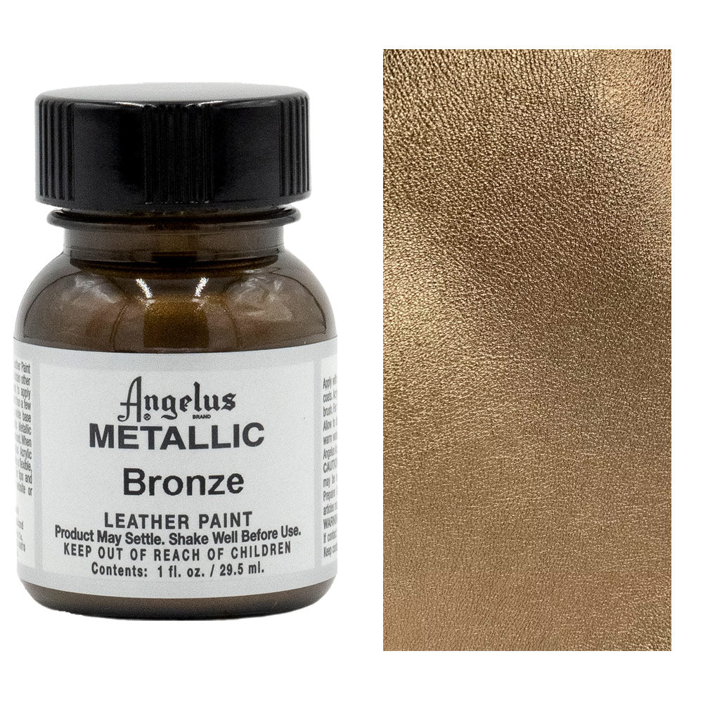 Leather Paint 1oz Metallic Bronze by Angelus