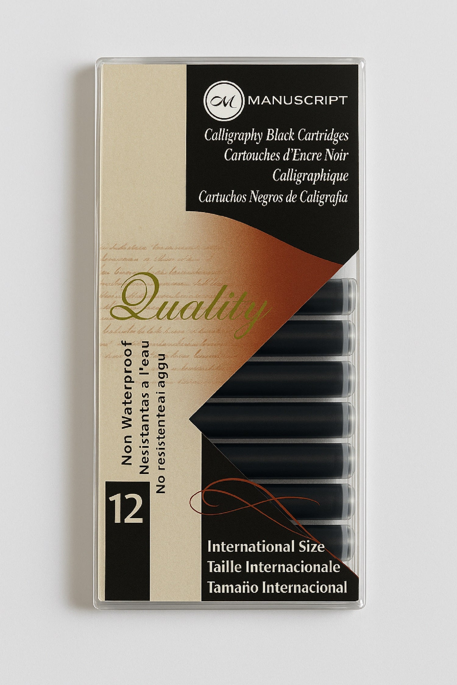 Manuscript Calligraphy Black Cartridges - Pack of 12