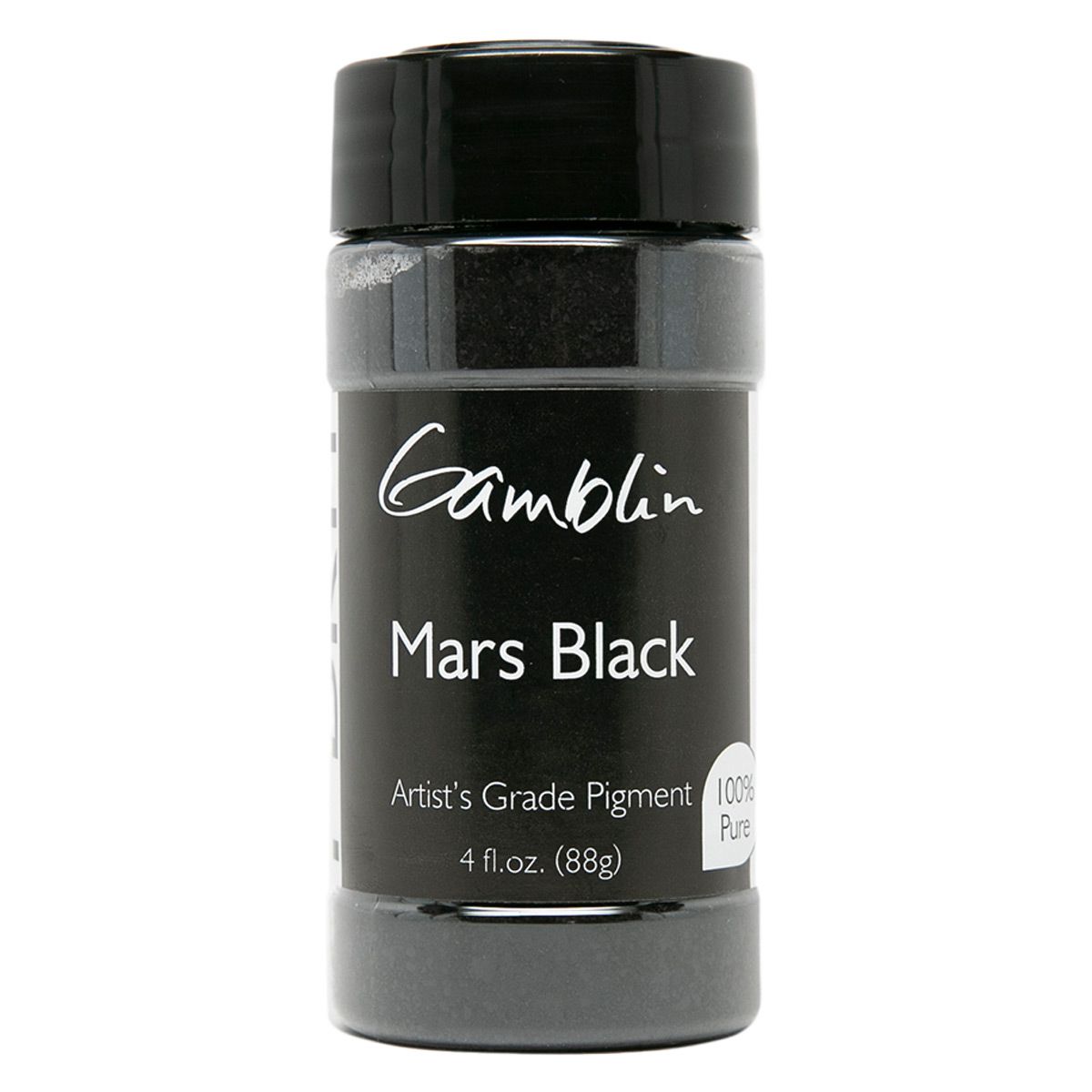 Dry Pigment - Mars Black, 88 Grams by Gamblin