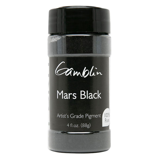 Dry Pigment - Mars Black, 88 Grams by Gamblin