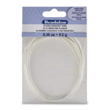 Beadalon Carbon Steel Memory Wire, Round, Large Oval Bracelet, Silver Plated, 0.35 oz, Approx. 20 coils