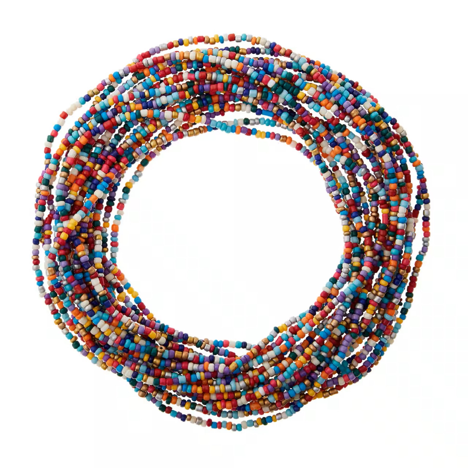 Multicolor Glass Seed Beads, 12/0 by Bead Landing