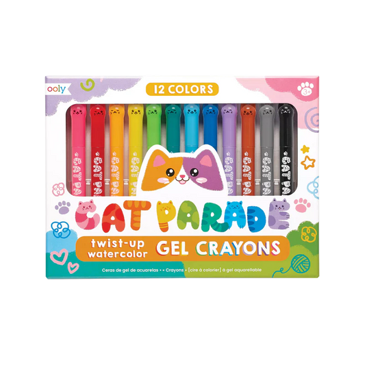 Ooly Cat Parade Gel Crayons - Set of 12