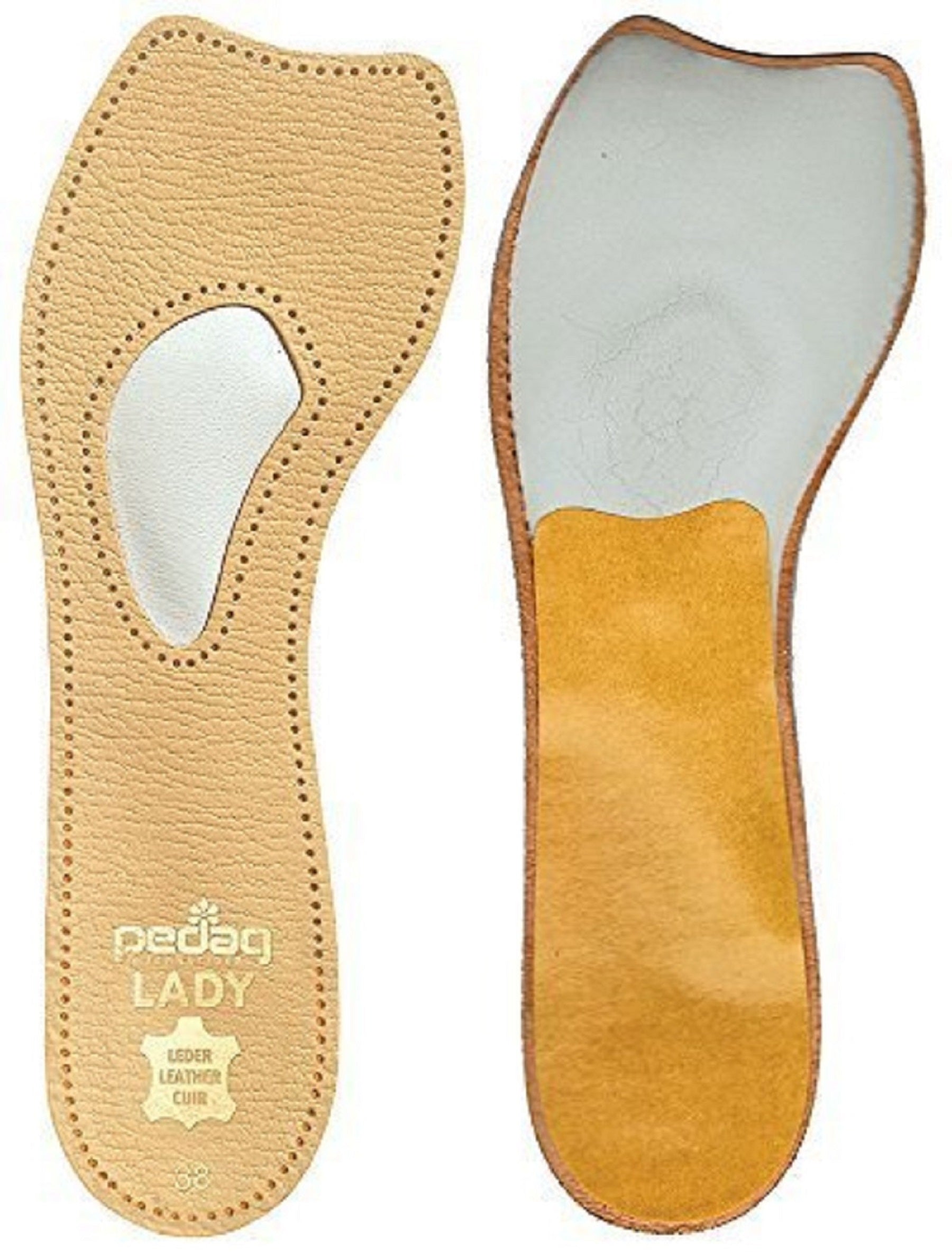 Pedag Lady - Leather Insole for High Heels With Met Pad (1 Pair)