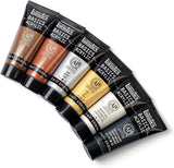 Acrylic Paint Set, 6 x 22ml (0.74-oz) Tube Paint Set, Metallic & Iridescent  by Liquitex Basics