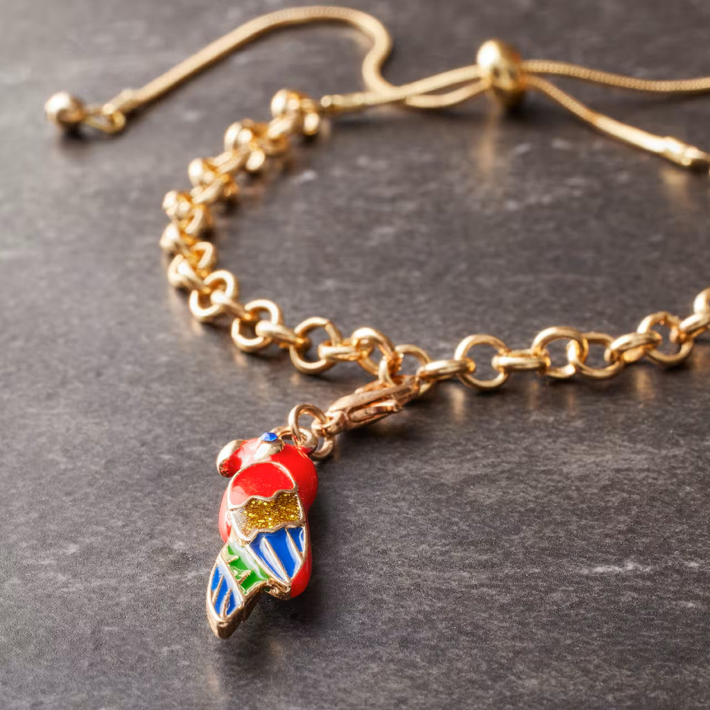 Charmalong Rhodium Parrot Charm by Bead Landing