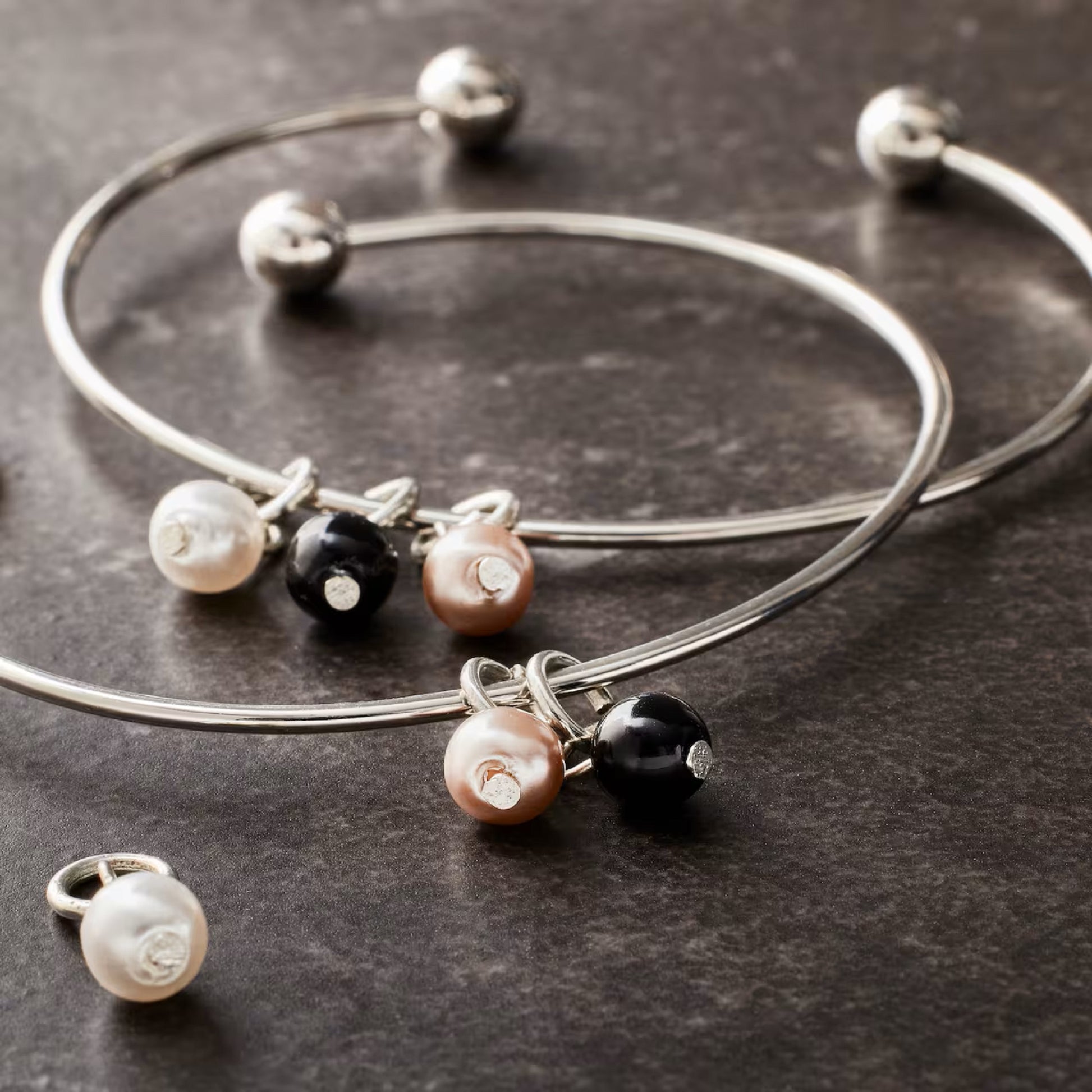 Pearl Drop Charm Set by Bead Landing