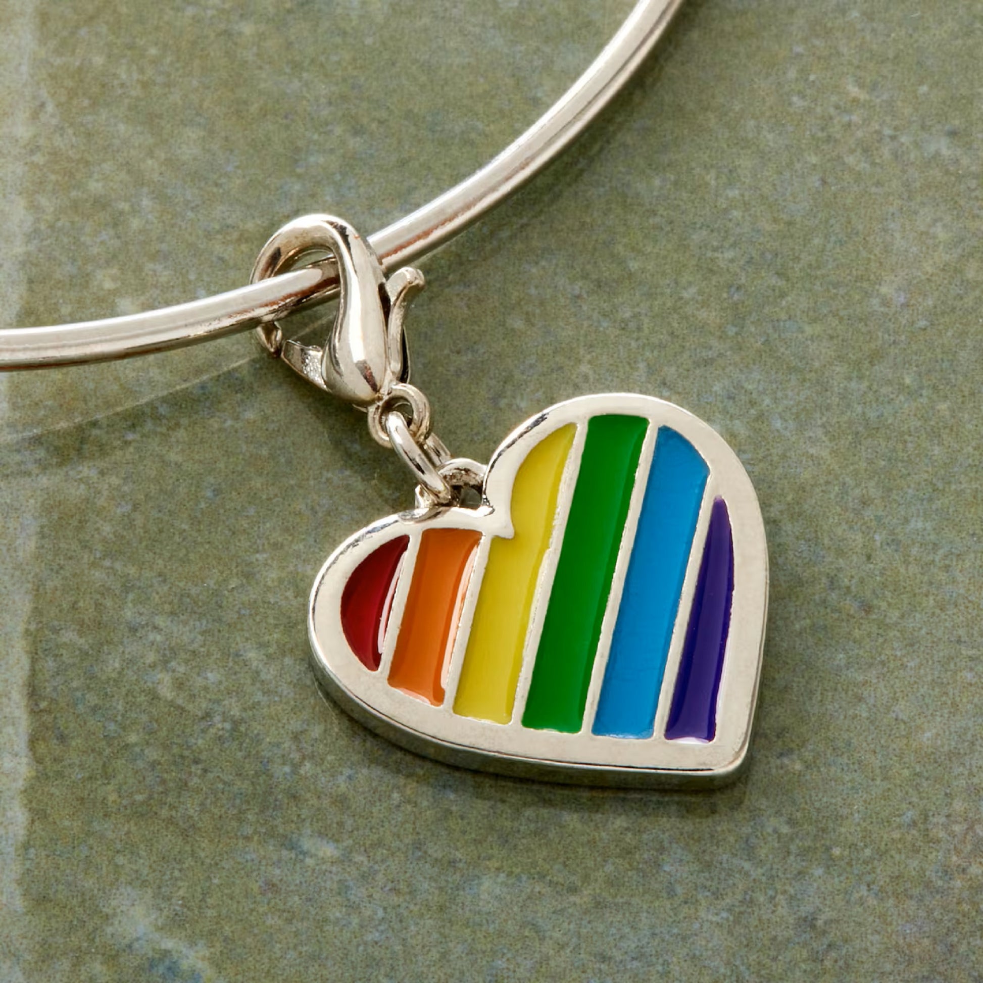 Charmalong Rainbow Heart Charm by Bead Landing