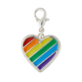 Charmalong Rainbow Heart Charm by Bead Landing