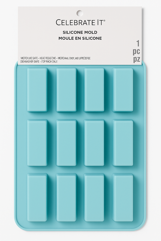 Celebrate It Silicone Mold –Rectangle Bar Shape (12 Cavities)