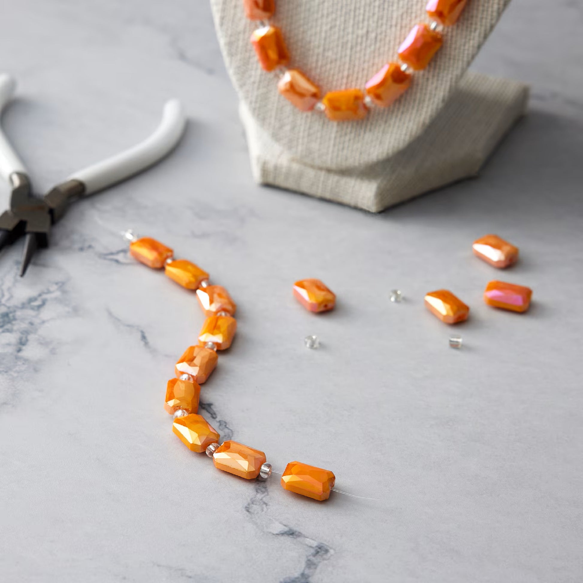 Faceted Glass Rectangle Beads, 14mm by Bead Landing