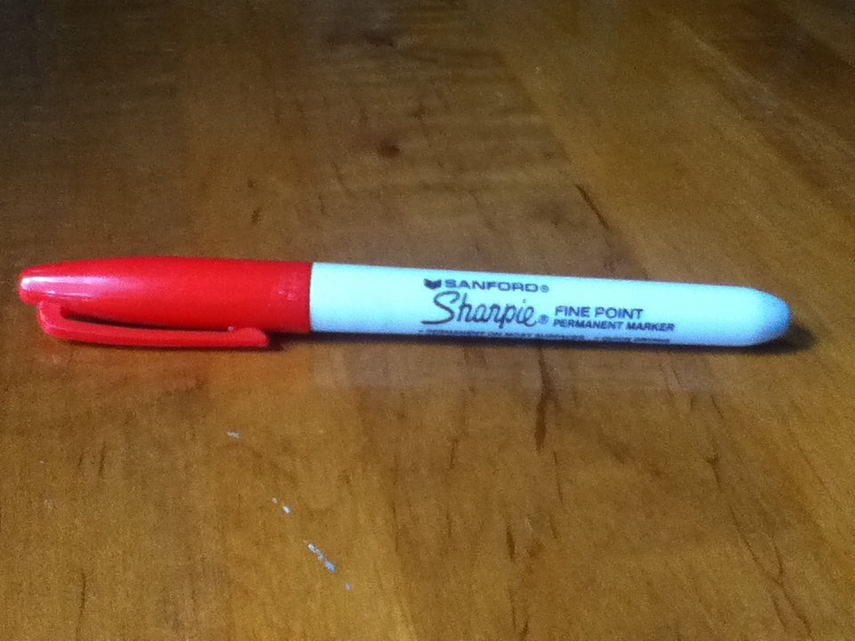 Sharpie Fine Point Permanent Marker, 1 Count — Red