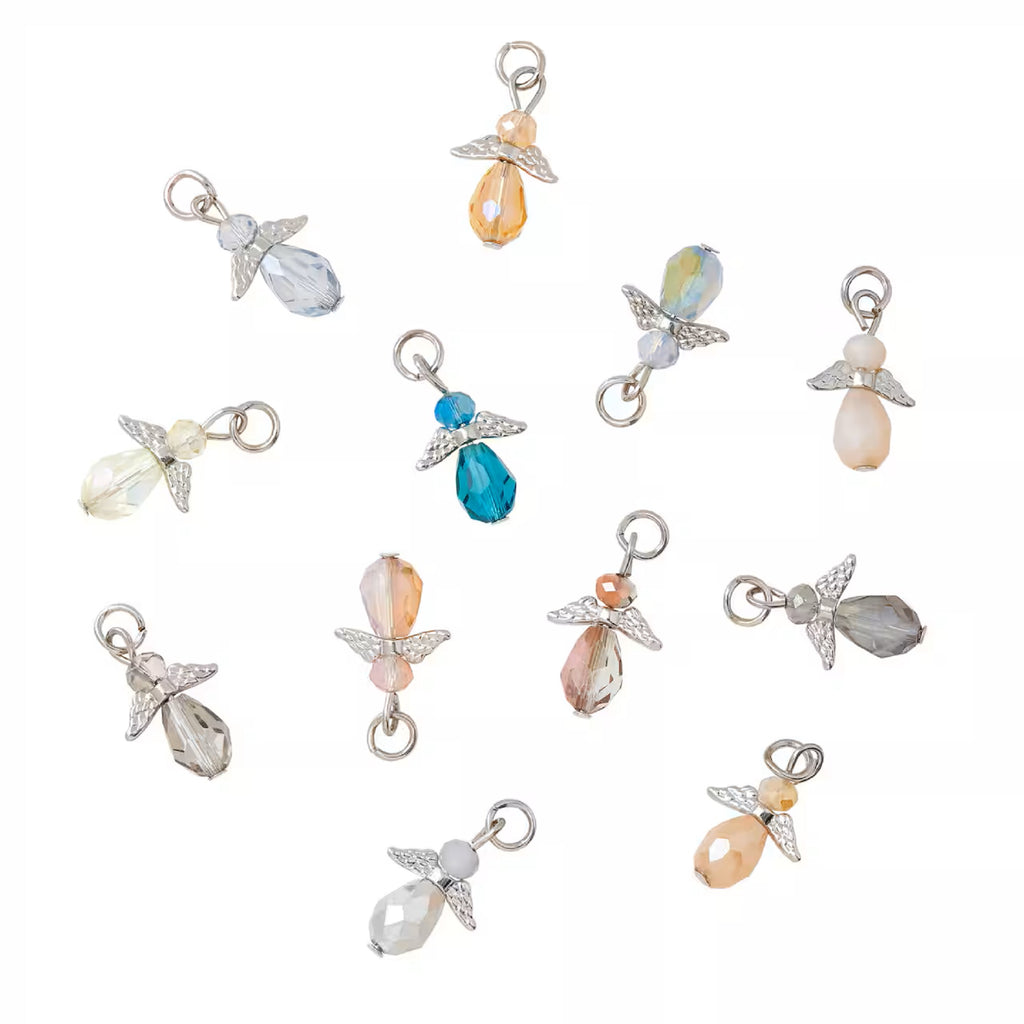 Charmalong Multicolor Rhodium Angel Drop Charms by Bead Landing