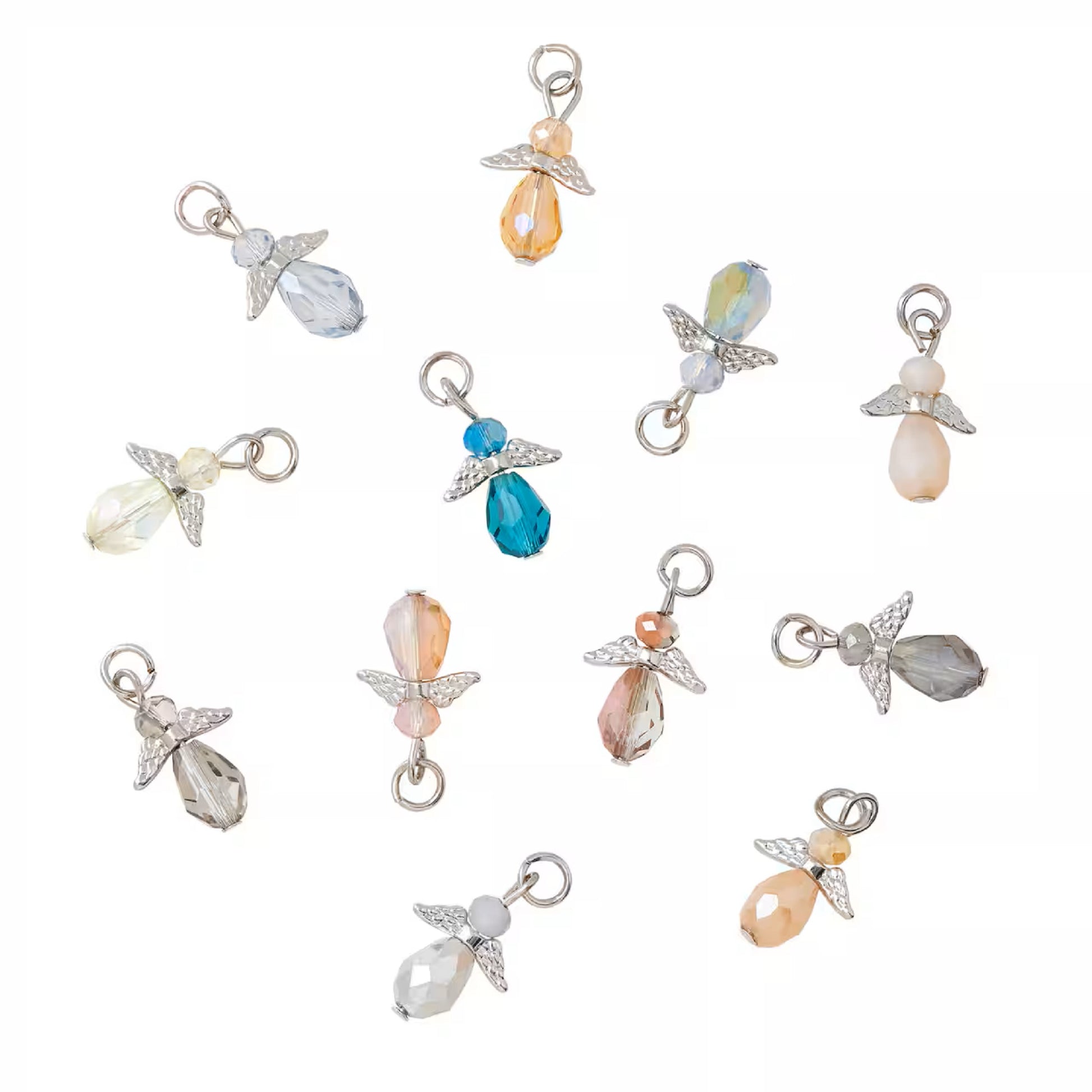Charmalong Multicolor Rhodium Angel Drop Charms by Bead Landing