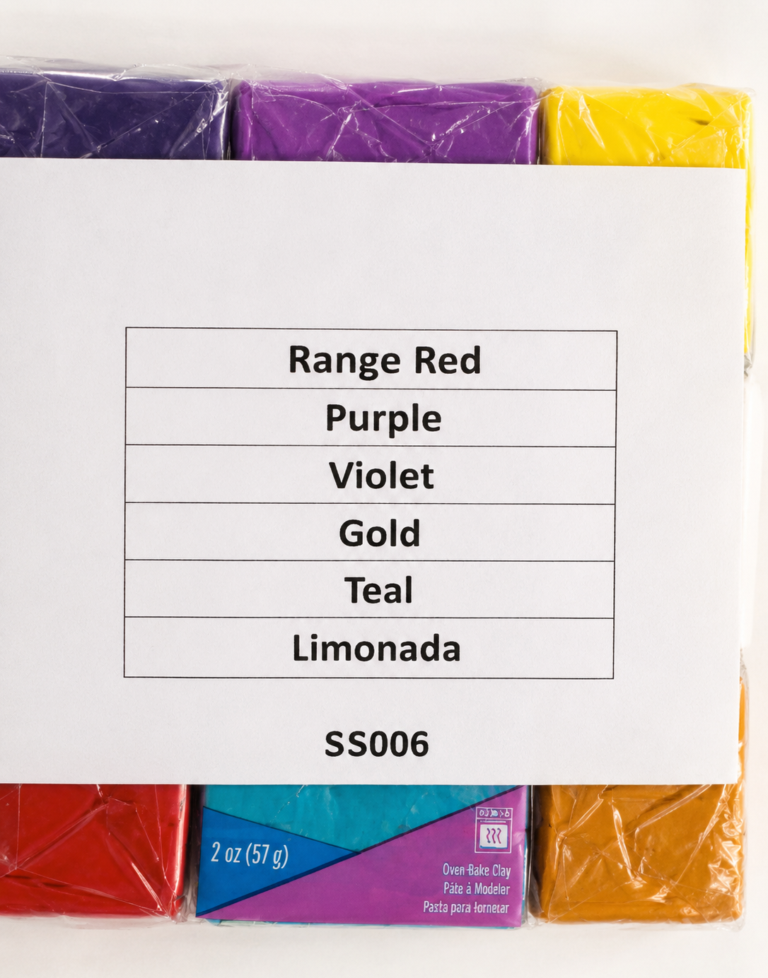 Sculpey III Polymer Clay 6-Color Variety Pack- 2 oz (57g)