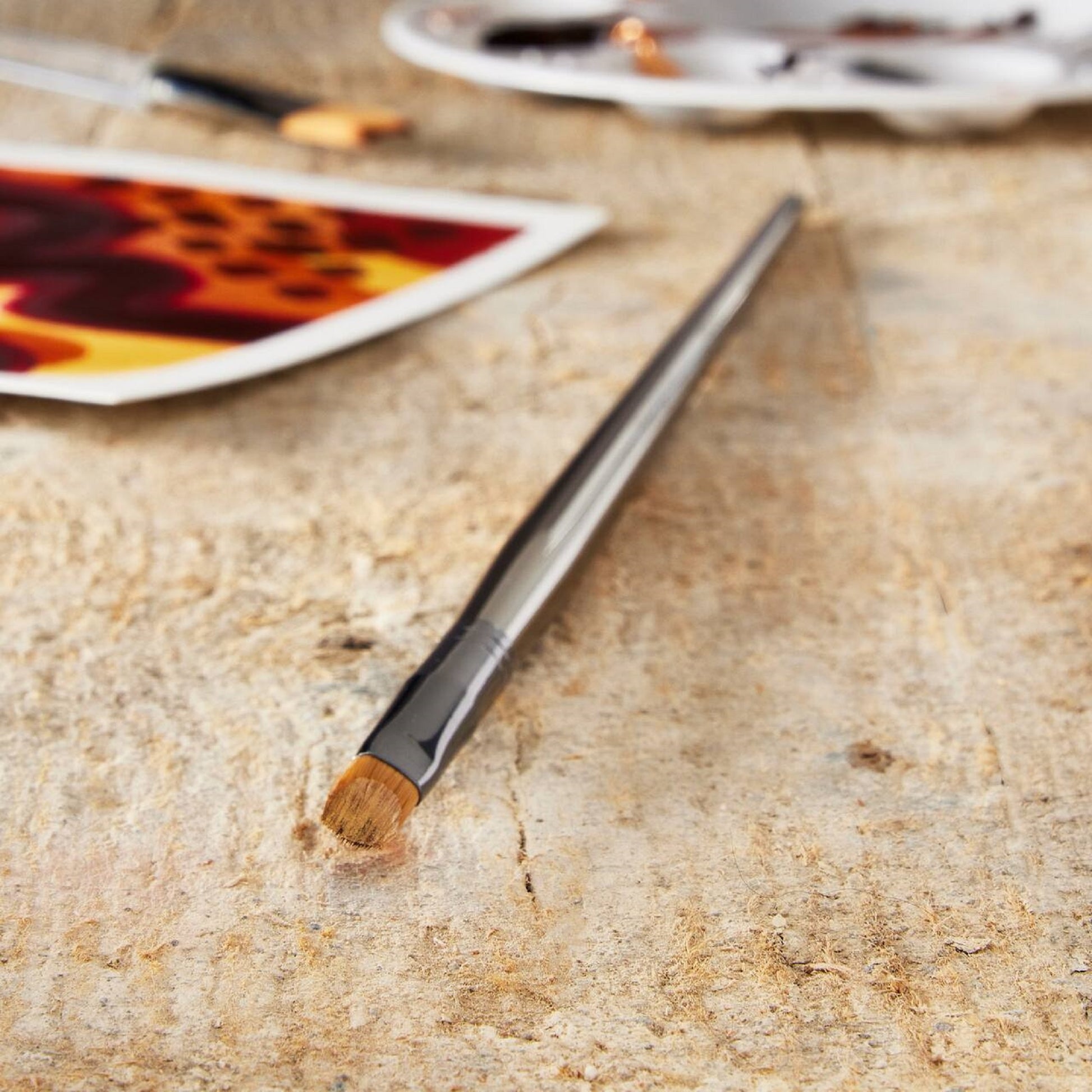 Zen  Series 43 Long Handle Filbert Brush