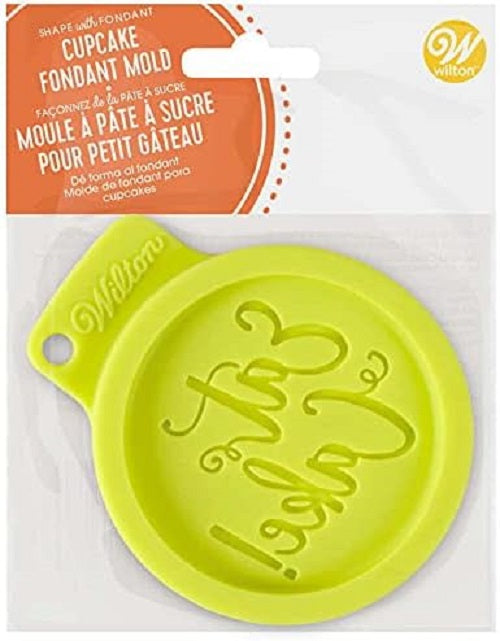 Wilton Silicone Cupcake Fondant Mold Eat Cake