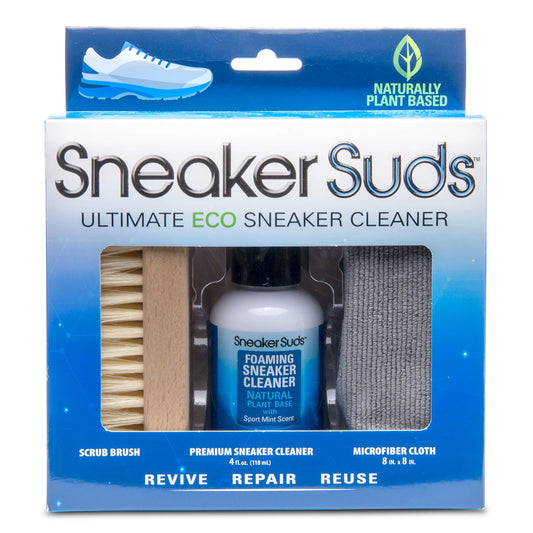 Botanical-Based Shoe Cleaning Kit with Brush & Cloth, 4 Fl Oz