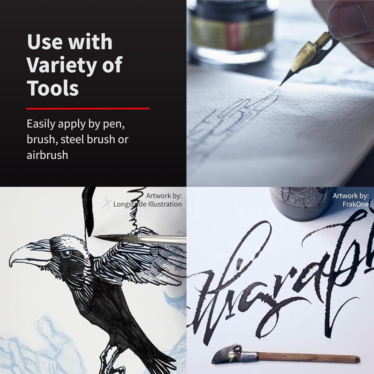 Speedball Super Black India Ink