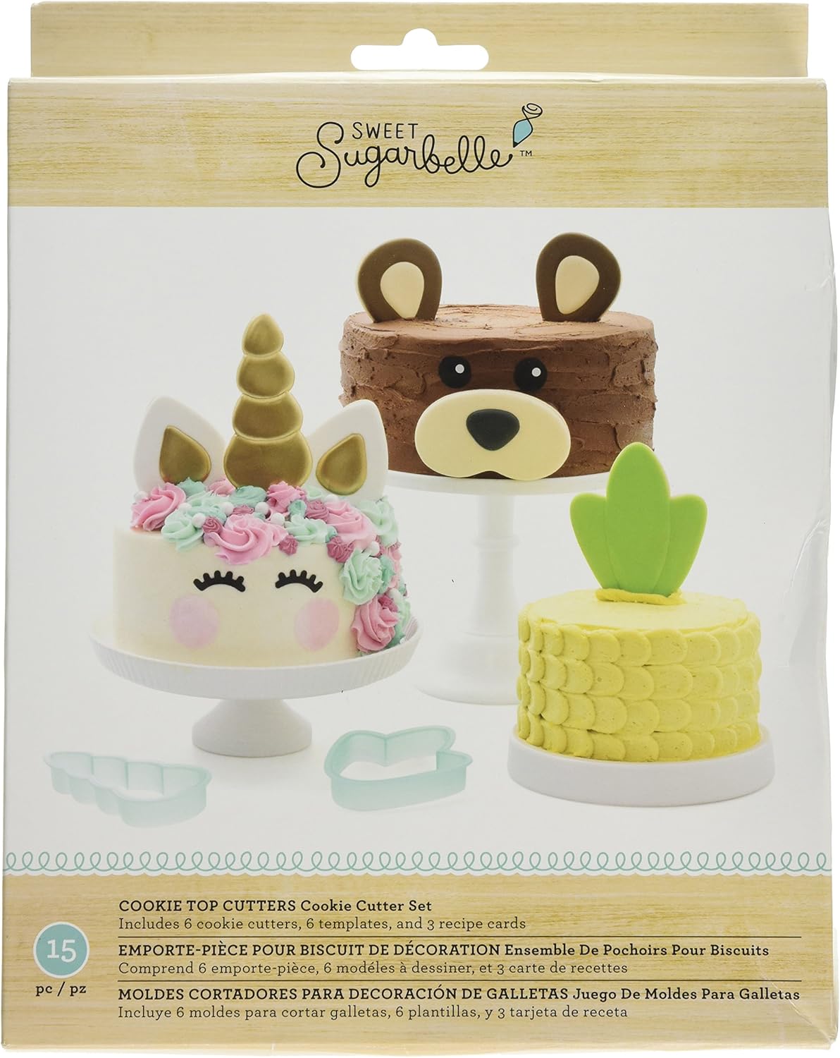 Sweet Sugarbelle Cake Top Cutters 15pcs