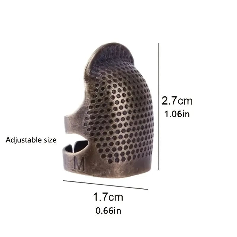 Vintage Metal Finger Protector - 1pc Sewing
