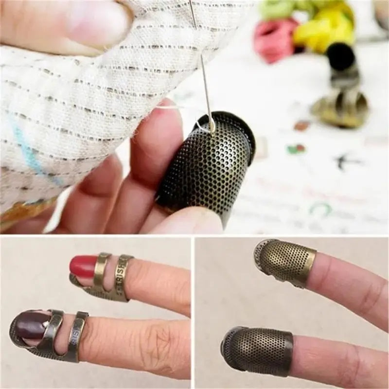 Vintage Metal Finger Protector - 1pc Sewing