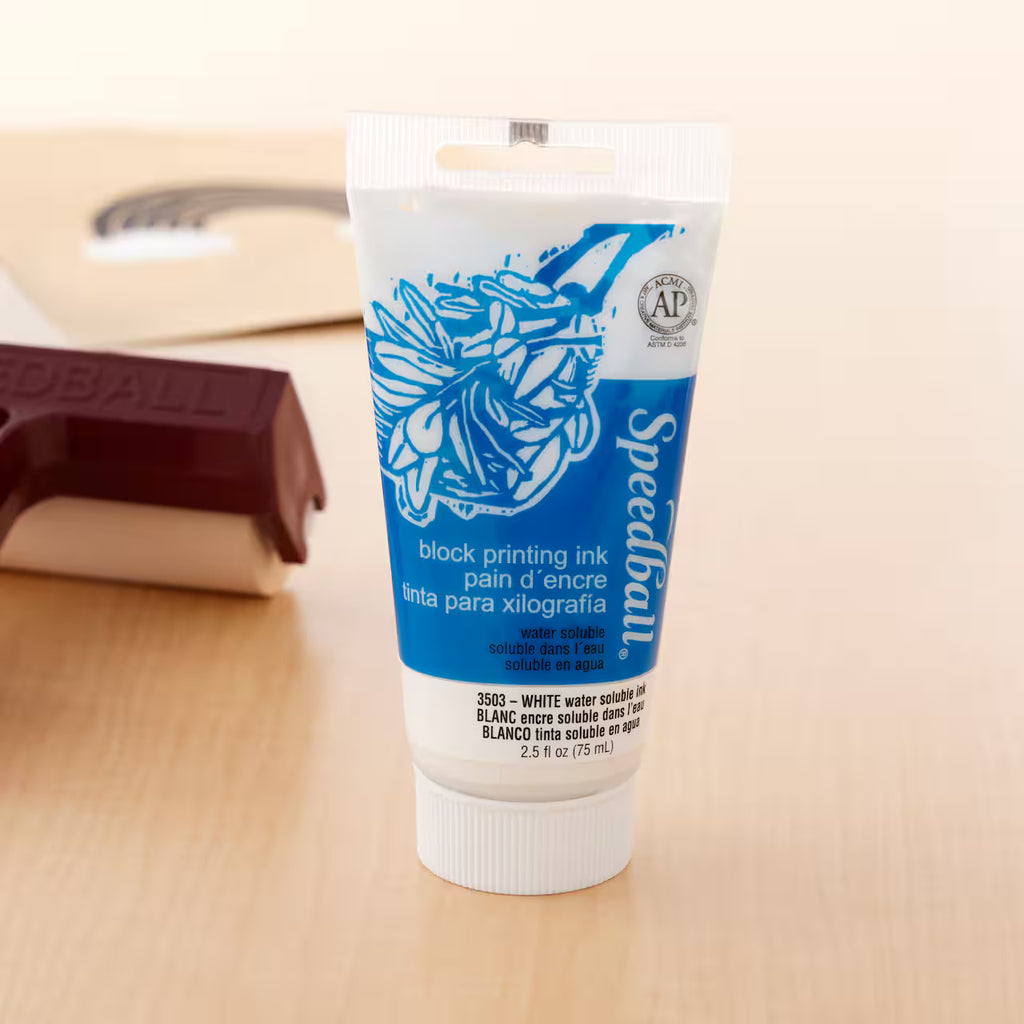 Speedball Water-Soluble Block Printing Ink white