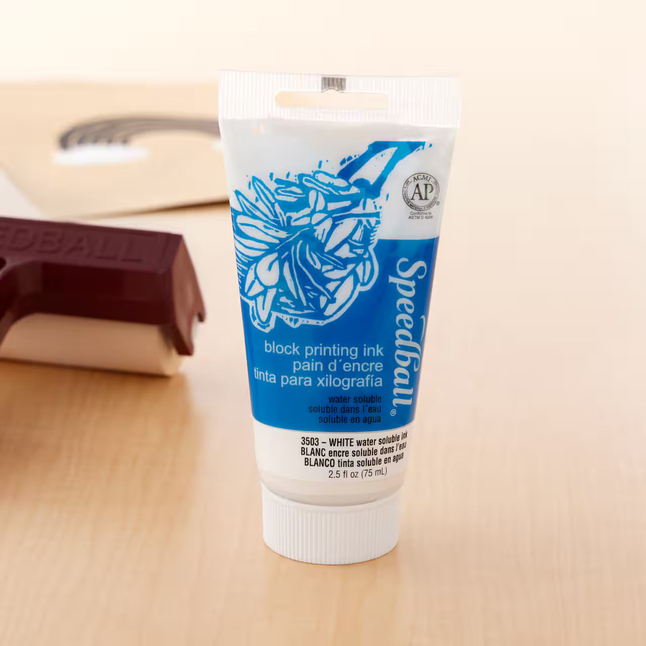 Speedball Water-Soluble Block Printing Ink white