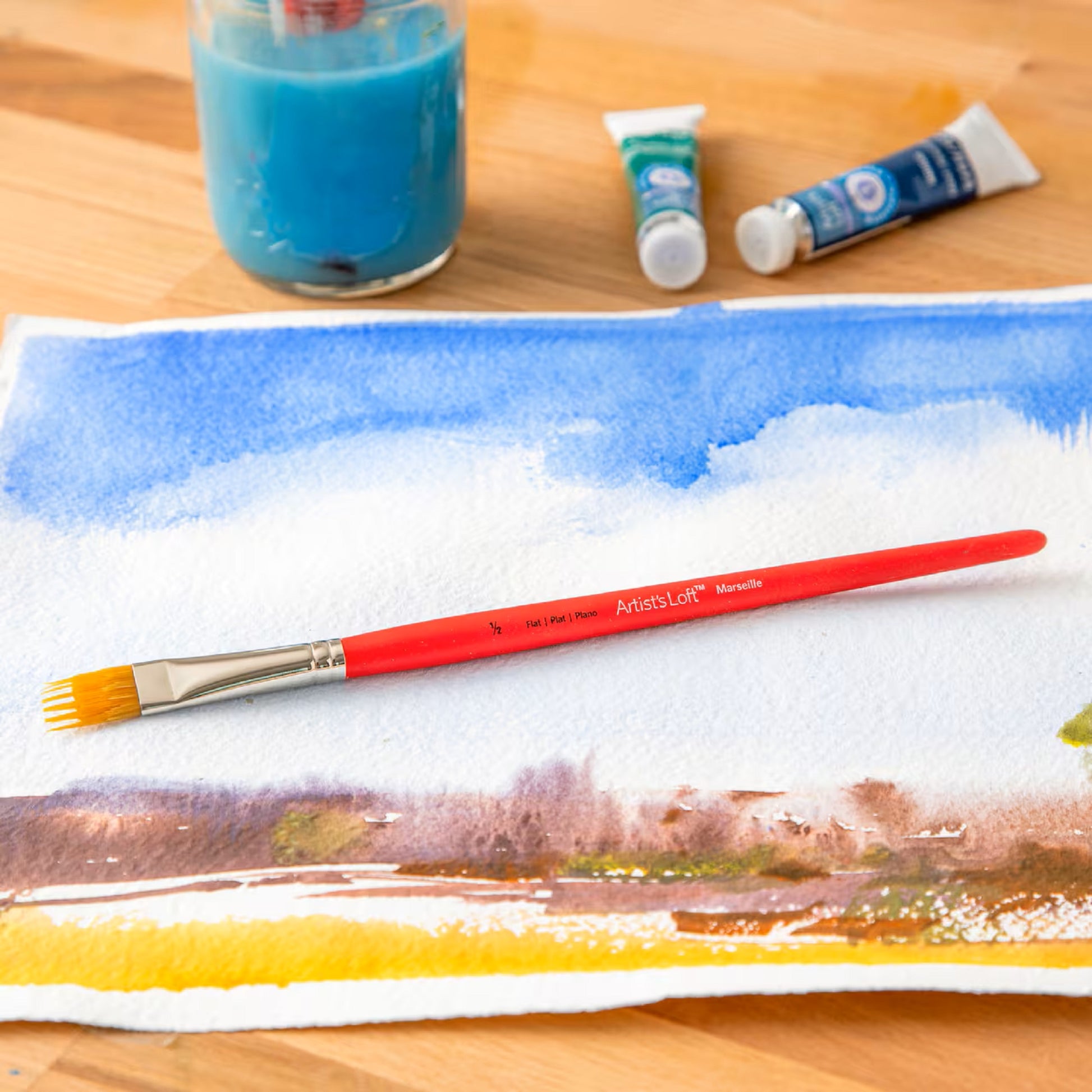 Artist's Loft Marseille Wisp Flat Brush size 1/2''