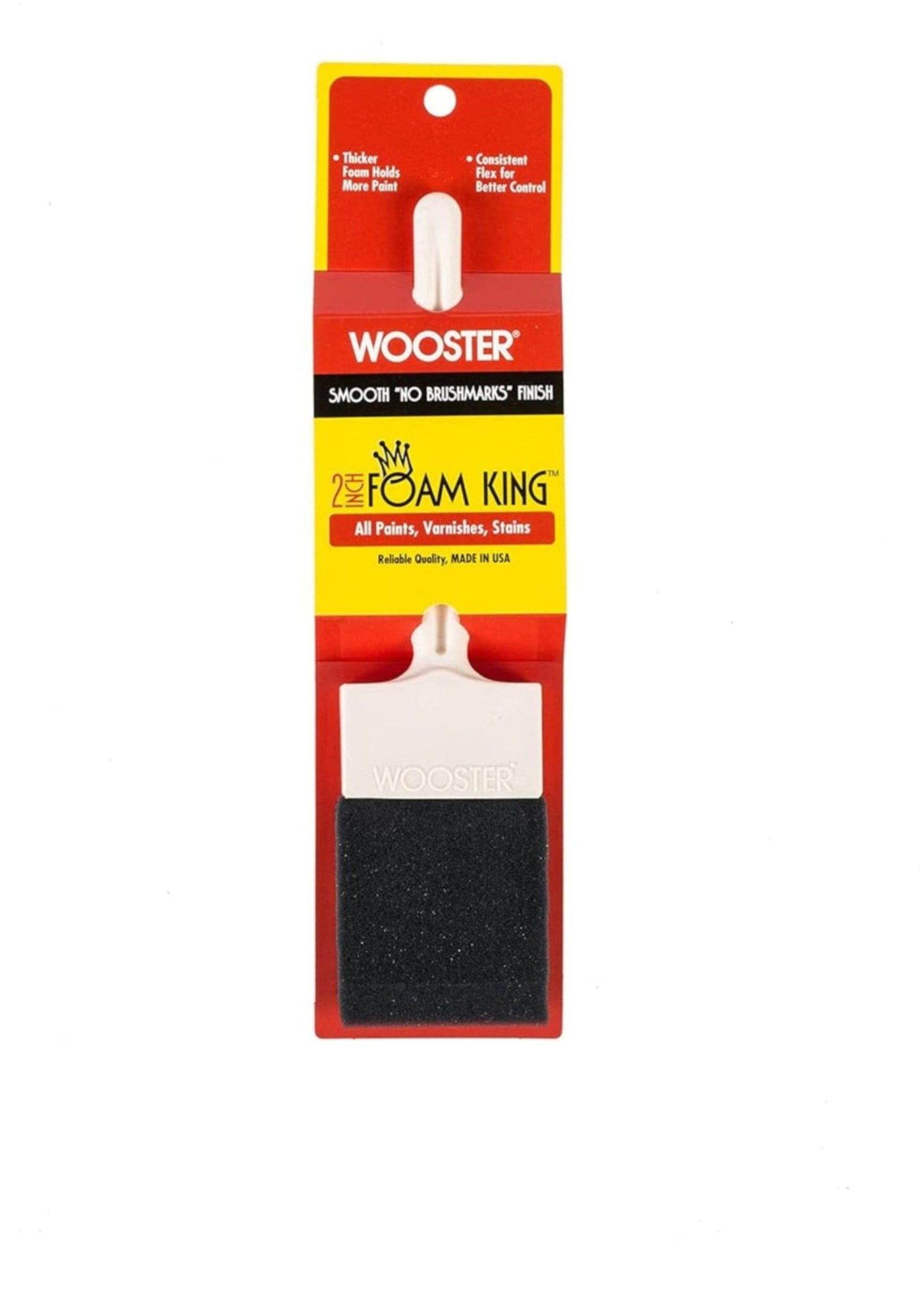 Wooster Brush 3103-2 Foam King Paintbrush, 2-Inch, White