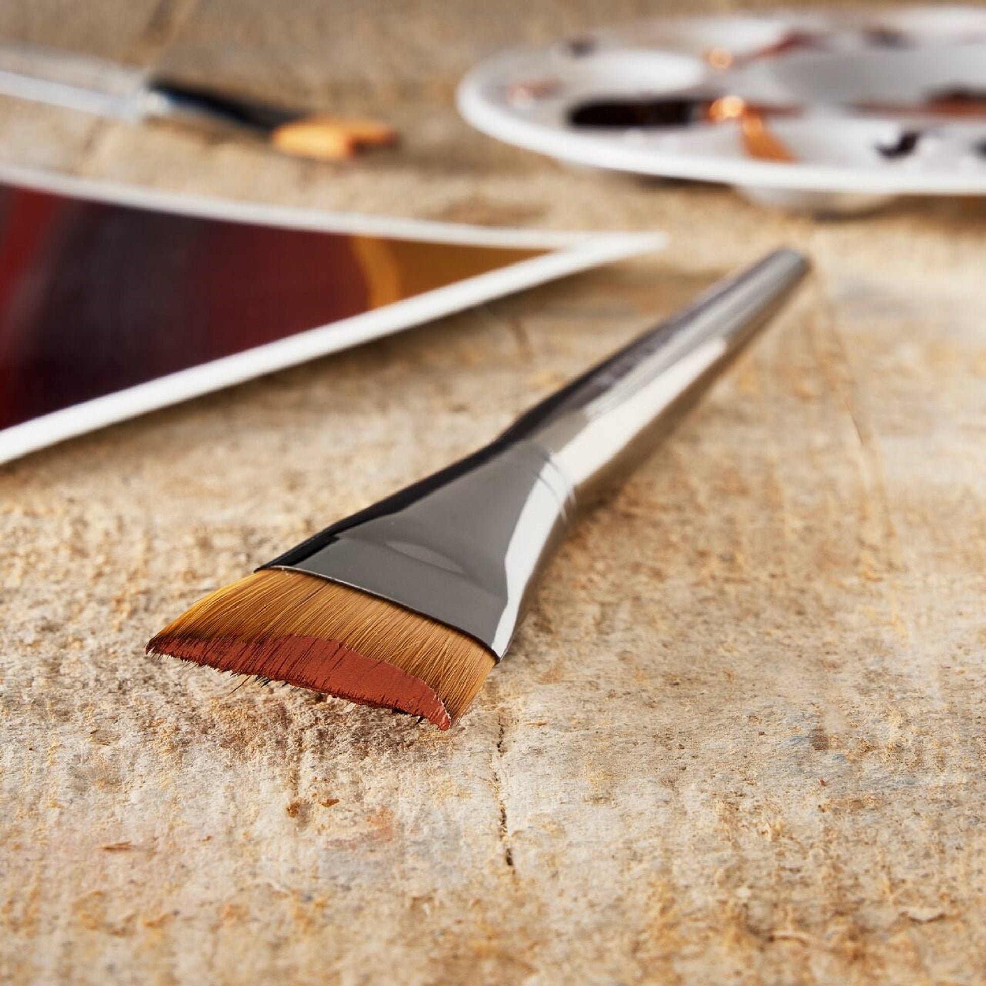 Zen Series 73 Short Handle Angular Brush # 1 in
