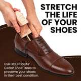 HOUNDSBAY Cedar Shoe Tree - Shoe Trees for Men & Women, Sneakers, Widener & S...