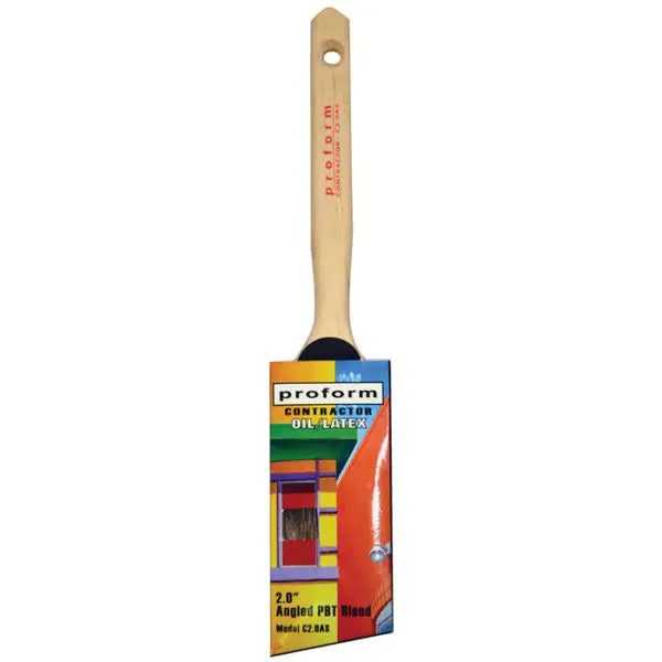 2″ Proform Technologies C2.0AS 70/30 Blend Angled Cut Sash Paint Brush, Standard Handle