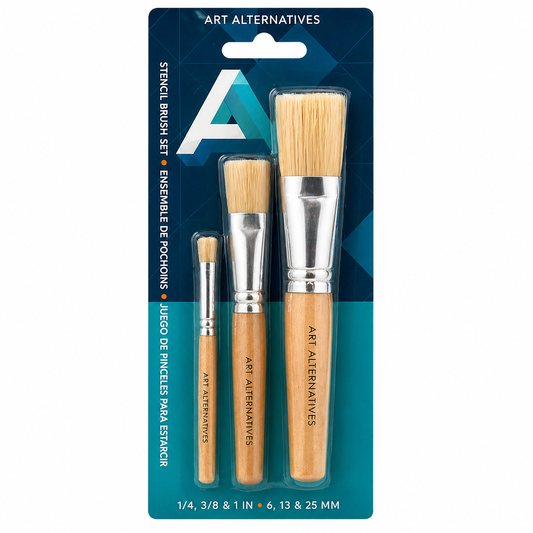 Art Alternatives - Stencil Brush - 3-Brush Set