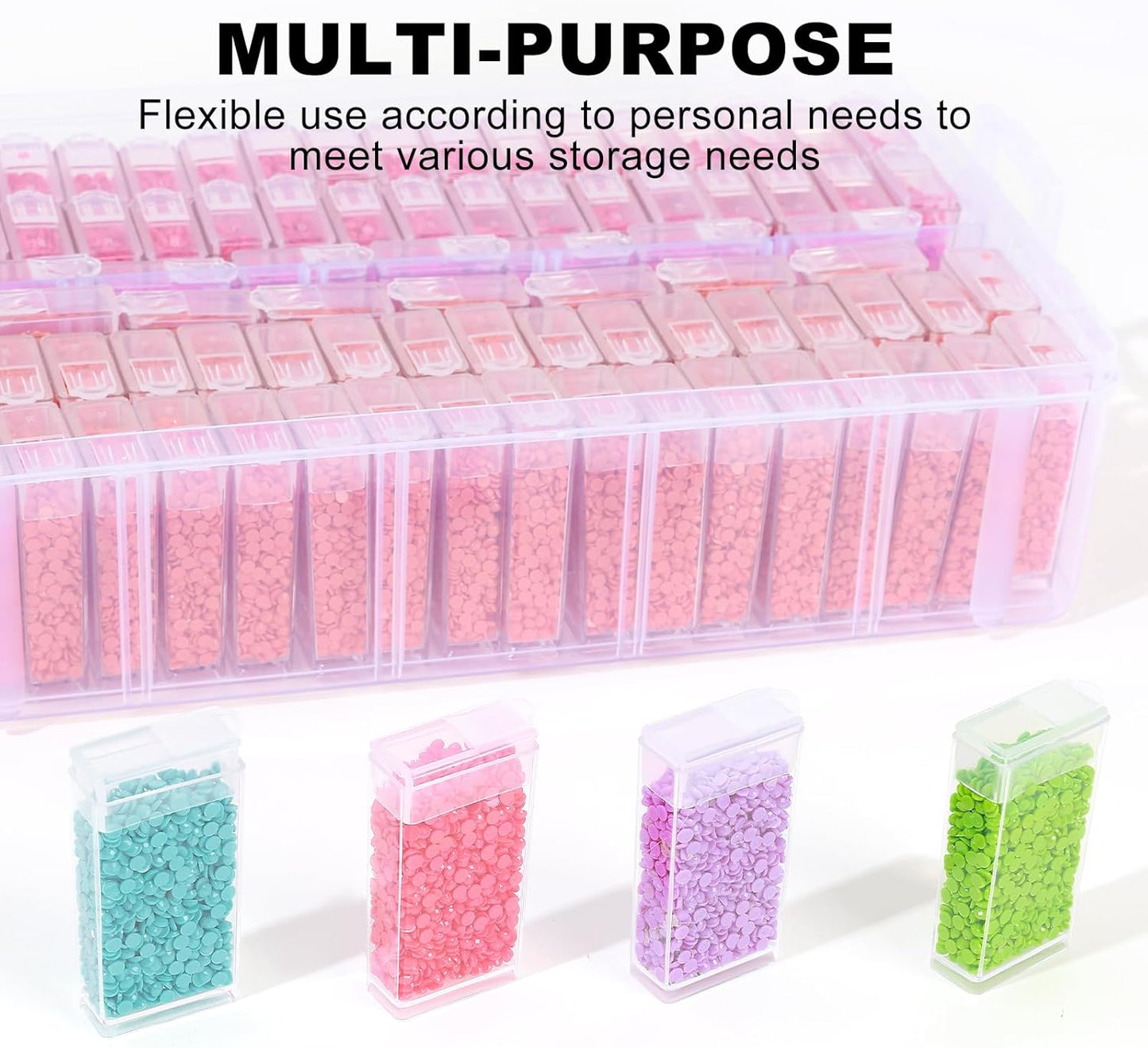 Diamond Painting Storage Container, 240 Grids, Bead Organizer for Art Supplies, Jewelry Craft Storage Box