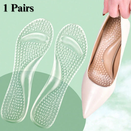 Gel Arch Support Insoles | Non-Slip Shock-Absorbing Inserts with Half-Size Fit, Comfortable Shoe Pads for Women’S Sandals & High