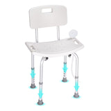 Shower Chair, Height-Adaptable Bath Seat, Non-Slip Bathroom Stool for Shower or Bathtub, Ideal for Seniors, Disabled, and Individuals with Limited Mobility, Supports up to 350 Lbs