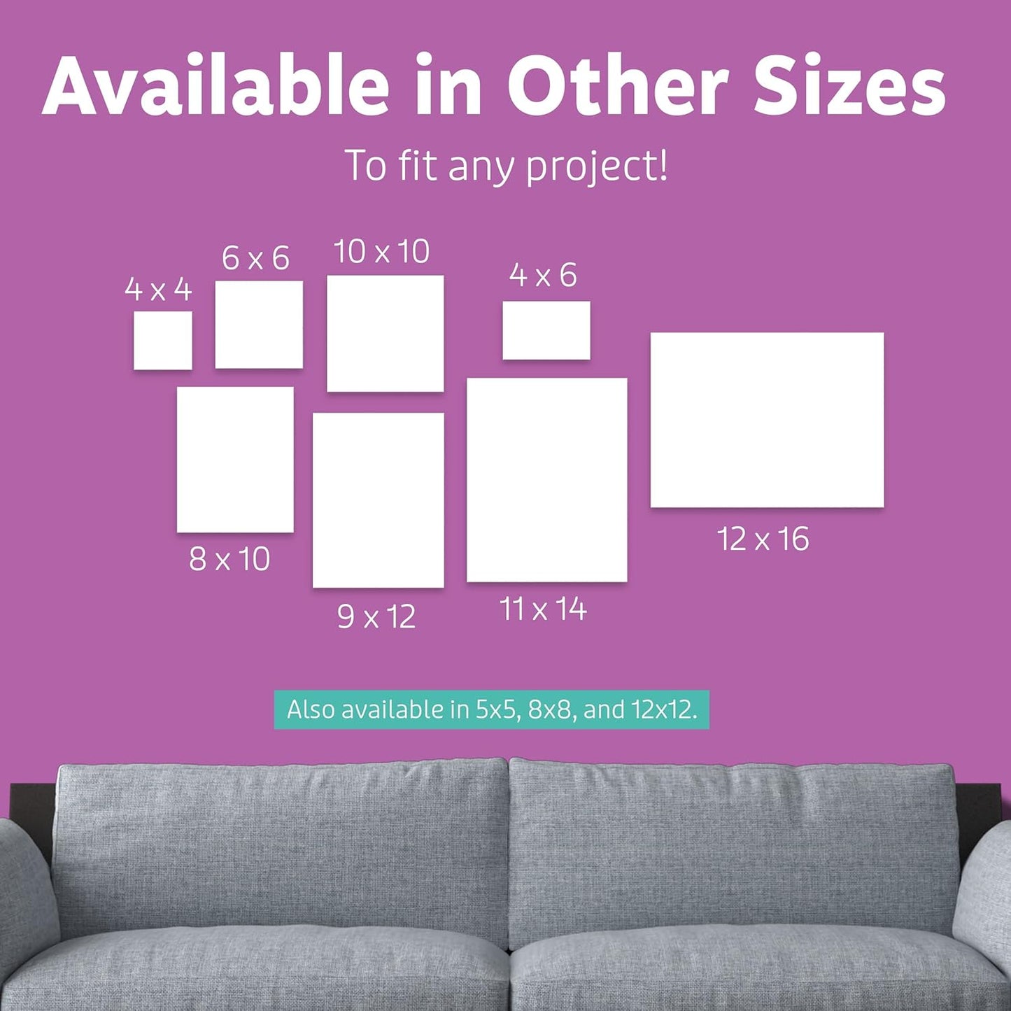 Canvases for Painting 12 Packs - 8 X 10” Blank Canvas 100% Cotton Painting Canvas Panels for Acrylic, Oil & Watercolor Paint for Canvas Painting