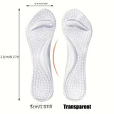 Gel Arch Support Insoles | Non-Slip Shock-Absorbing Inserts with Half-Size Fit, Comfortable Shoe Pads for Women’S Sandals & High