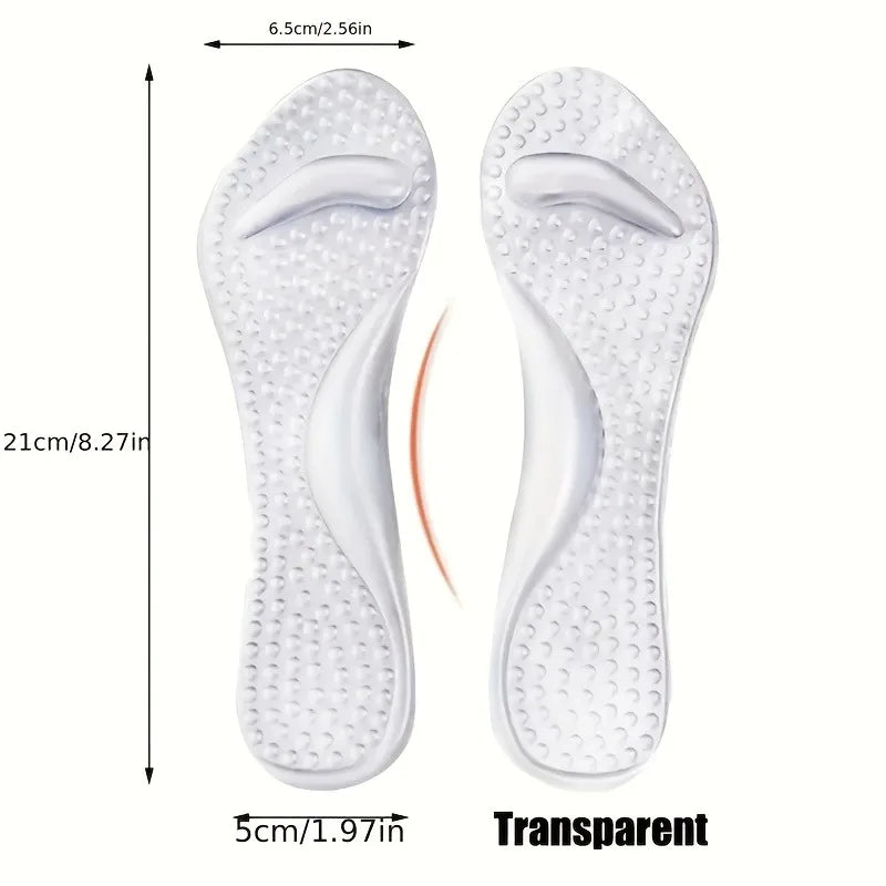 Gel Arch Support Insoles | Non-Slip Shock-Absorbing Inserts with Half-Size Fit, Comfortable Shoe Pads for Women’S Sandals & High