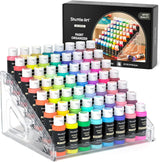 Acrylic Paint Organizer, 7 Layers Clear Storage Rack, Snap on Organizer for Acrylic Paint, Oil Paints, Nail Polish and Craft Supplies