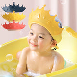 Baby Shower Cap Bathing Cap Soft Adjustable Visor Hat Safe Shampoo Shower Bathing Protection Bath Cap for Toddler, Baby, Kids, Children,Red