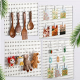 30Pcs Pegboard Accessories 10 Clips 20 Hooks, Peg Board Accessory Kit for Wall Organizer Compatible with IKEA Skadis Pegboard, for Wall Organizer, Crafts Organization, Ornaments Display