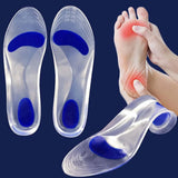 Silicon Orthopedic Insoles for Shoes Women Men Flat Foot Arch Support Shoe Pad Shock Absorption Plantar Fasciitis Relief Insoles