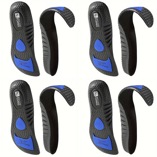 Plantar Fasciitis Relief Shoe Insoles [4-Pair], Arch Support Insoles, Running Athletic Gel Shoe Inserts, Orthotic Inserts for Arch Pain[Trim to Fit: Men 8-12/Women 9-13]
