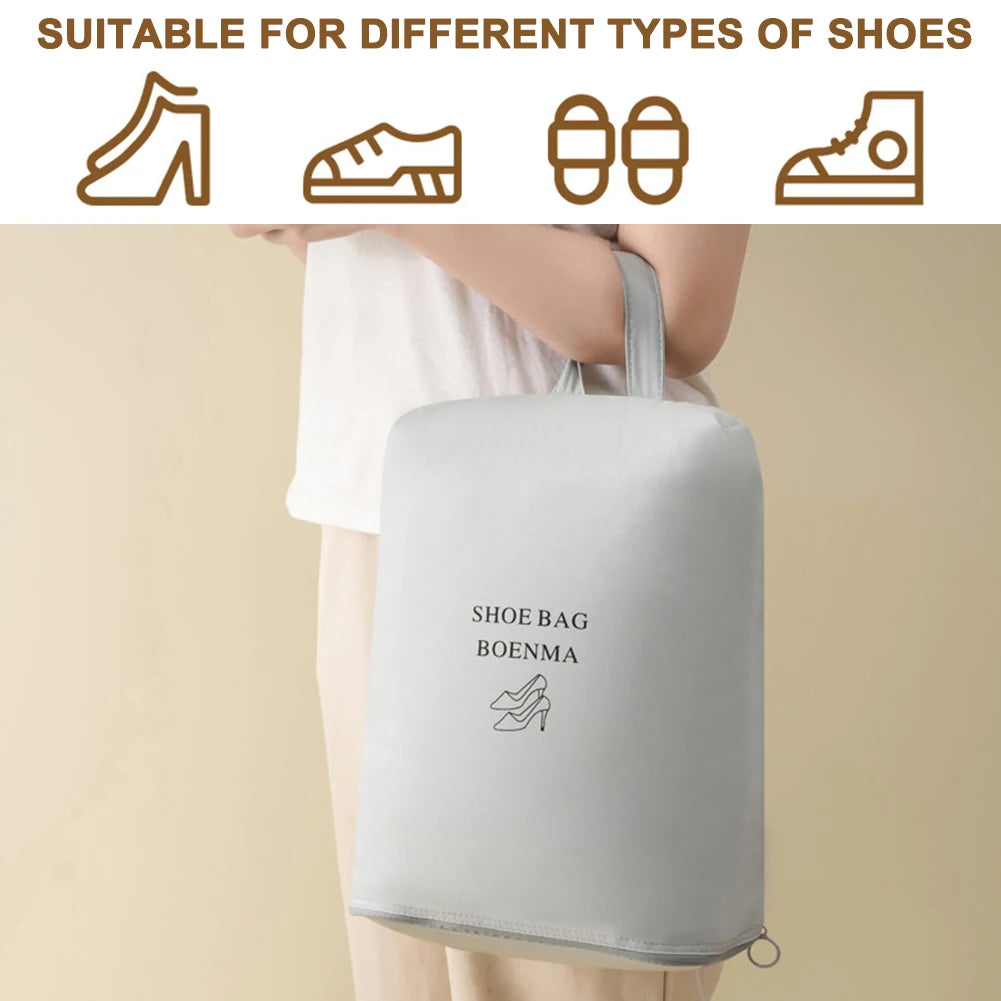 Travel Shoe Bags Waterproof Portable Shoe Pouches Organizer Dust-Proof Portable Small Shoe Organizer for Travel Hiking