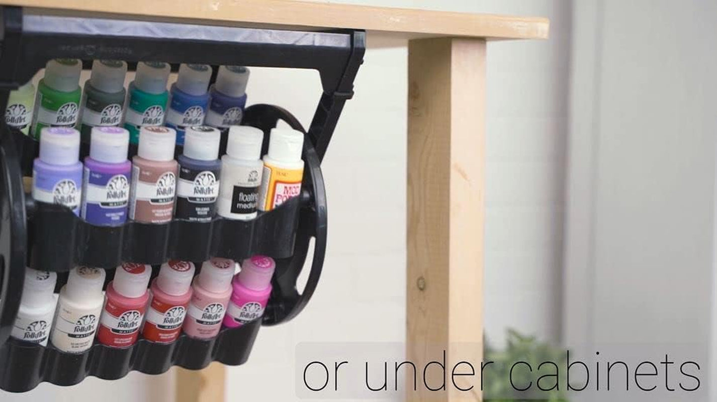 Rotational Organizer for Acrylic Storage, Holds 24 Standard 2 Fl Oz Bottles, DIY Arts & Crafts Organizer, 31100