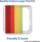 Quality Cotton Weaving Loops in Rainbow Colors – 7” Traditional Size | Weave 6 Functional Potholders | Made in the USA