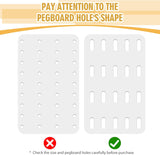 30Pcs Pegboard Accessories 10 Clips 20 Hooks, Peg Board Accessory Kit for Wall Organizer Compatible with IKEA Skadis Pegboard, for Wall Organizer, Crafts Organization, Ornaments Display