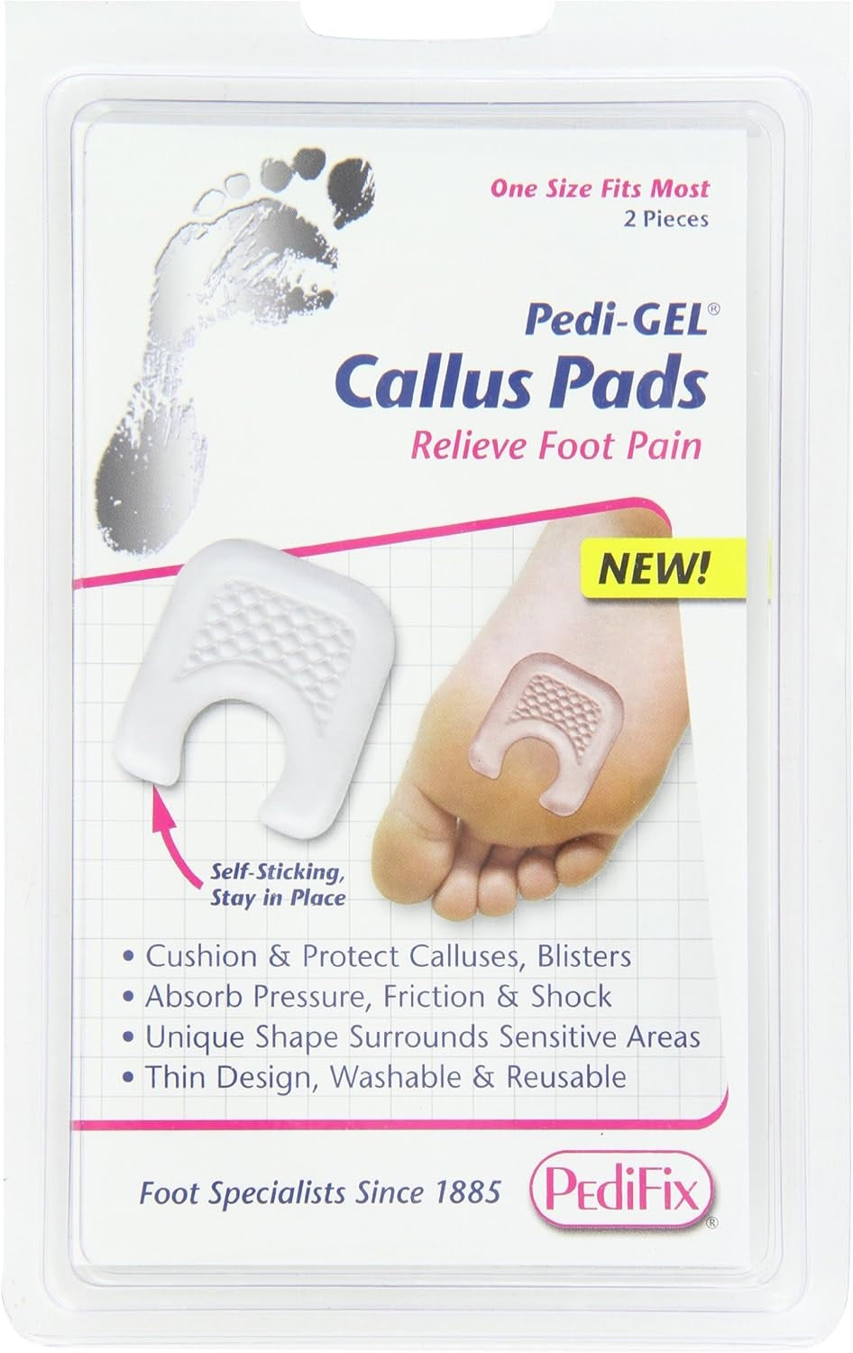 Gel Callus Pads, 2-Count By Pedefix